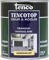 Tenco tencotop porte et cadre opaque blanc cassé brillant (RAL 9010) - 750 ml
