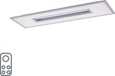 Paul Neuhaus tile - Design LED Dimbare Plafondlamp met Dimmer - 1 lichts - L 100 cm - Wit - Woonkamer | Slaapkamer | Keuken