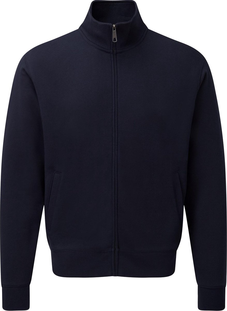 Russell Heren Authentiek Sweatshirt-jasje met volledige ritssluiting Franse Marine