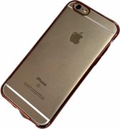 Apple iPhone 6 / 6S - Silicone transparante soft hoesje Sophie rose goud - Geschikt voor