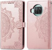 iMoshion Mandala Booktype Xiaomi Mi 10T Lite hoesje - Rosé Goud