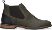 Sacha - Heren - Olijfgroene leren chelsea boots - Maat 42