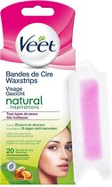 Veet Ontharingsstrips  - Gezicht - Argan - 20 stuks x6