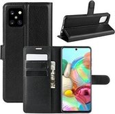 Samsung A81 Hoesje Wallet Case Zwart
