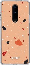 OnePlus 8 Hoesje Transparant TPU Case - Terrazzo N°5 #ffffff