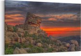 Schilderij - Landschap rotsen — 100x70 cm