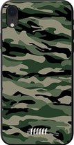iPhone Xr Hoesje TPU Case - Woodland Camouflage #ffffff