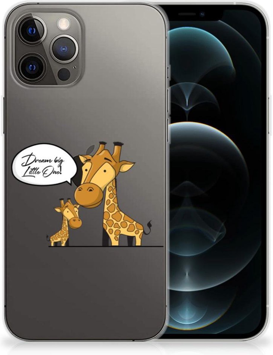 iPhone 12 Pro Max Telefoonhoesje met Naam Giraffe