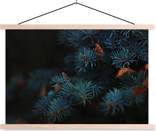 Sapin aux feuilles d'automne séchées affiche scolaire lattes plates ...