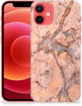 Leuk Case iPhone 12 Mini Telefoonhoesje Marmer Oranje