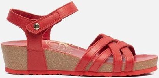 Belastingen Vriend plastic Panama Jack Chia Nacar B2 sandalen met sleehak rood - Maat 37 | bol.com