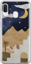 Samsung Galaxy A20e hoesje siliconen - Woestijn - Soft Case Telefoonhoesje - Natuur - Multi