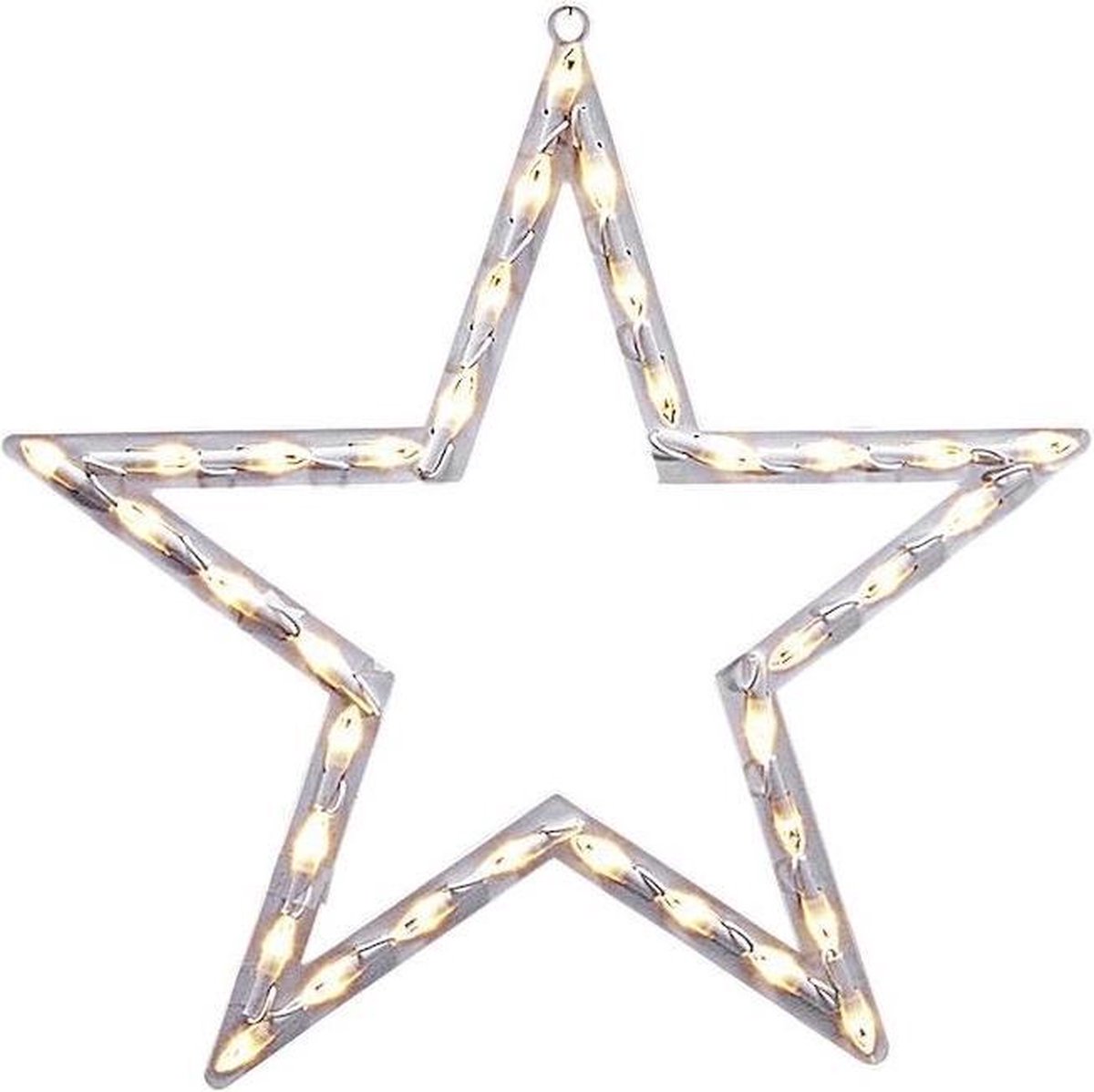 Konstsmide Raamdecoratie Kerstster Led 47 X 50 Cm Wit