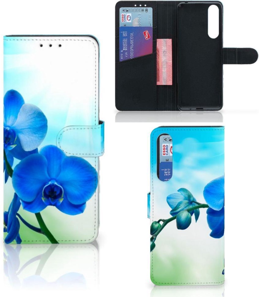 Sony Xperia 1 II Hoesje Orchidee Blauw - Cadeau voor je Moeder