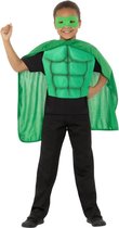 Groen Gespierde Superheld | Jongen | Medium / Large | Carnaval kostuum | Verkleedkleding