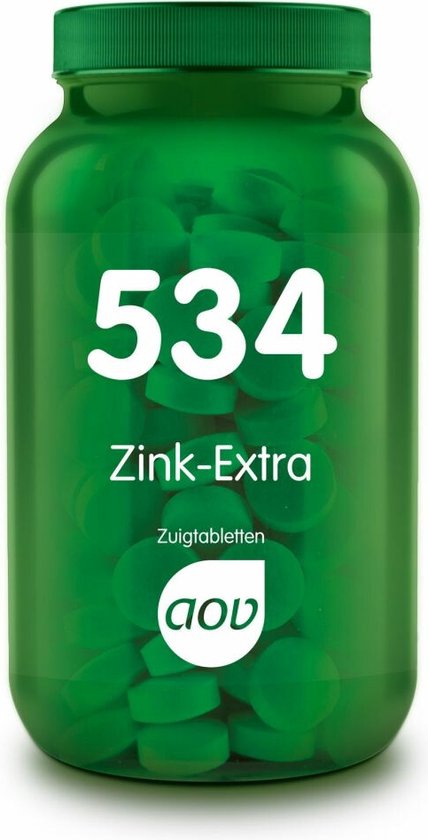 Foto: Aov 534 zink extra 90 zuigtabletten mineralen voedingssupplementen