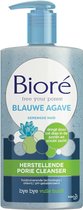 4x Bioré Blauwe Agave & Baking Soda Herstellende Porie Cleanser 200 ml