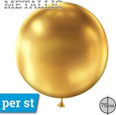 Cattex reuze latex ballon | metallic | goud gold | 75cm