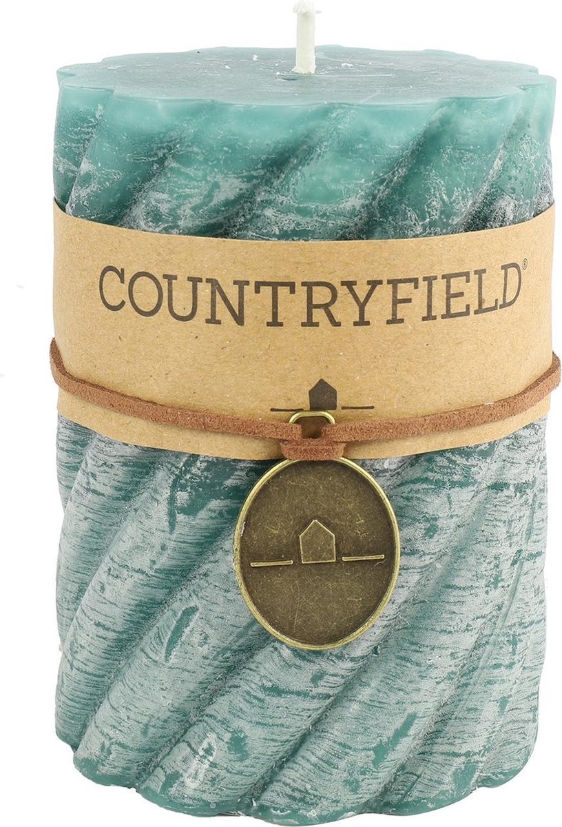 Countryfield Stompkaars met ribbel Petrol Ø7 cm | Hoogte 15 cm