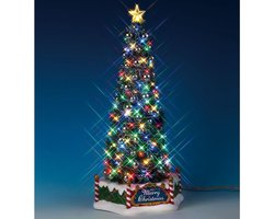 Lemax Christmas Village New Majestic Christmas Tree - 34 cm - Avec éclairage