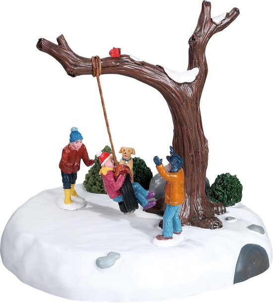 Lemax - 'Tire Swing Twirl' - Figuur met animatie - Exclusief adapter (werkt ook op batterijen)