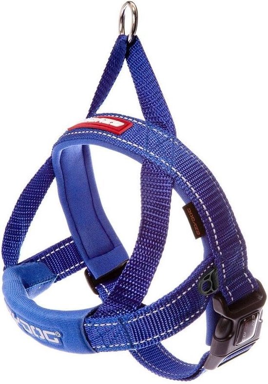 EzyDog Quick Fit - Hondentuig / Harnas - S - Blauw