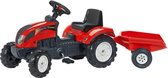 Falk tractor met pedalen `trac` rood