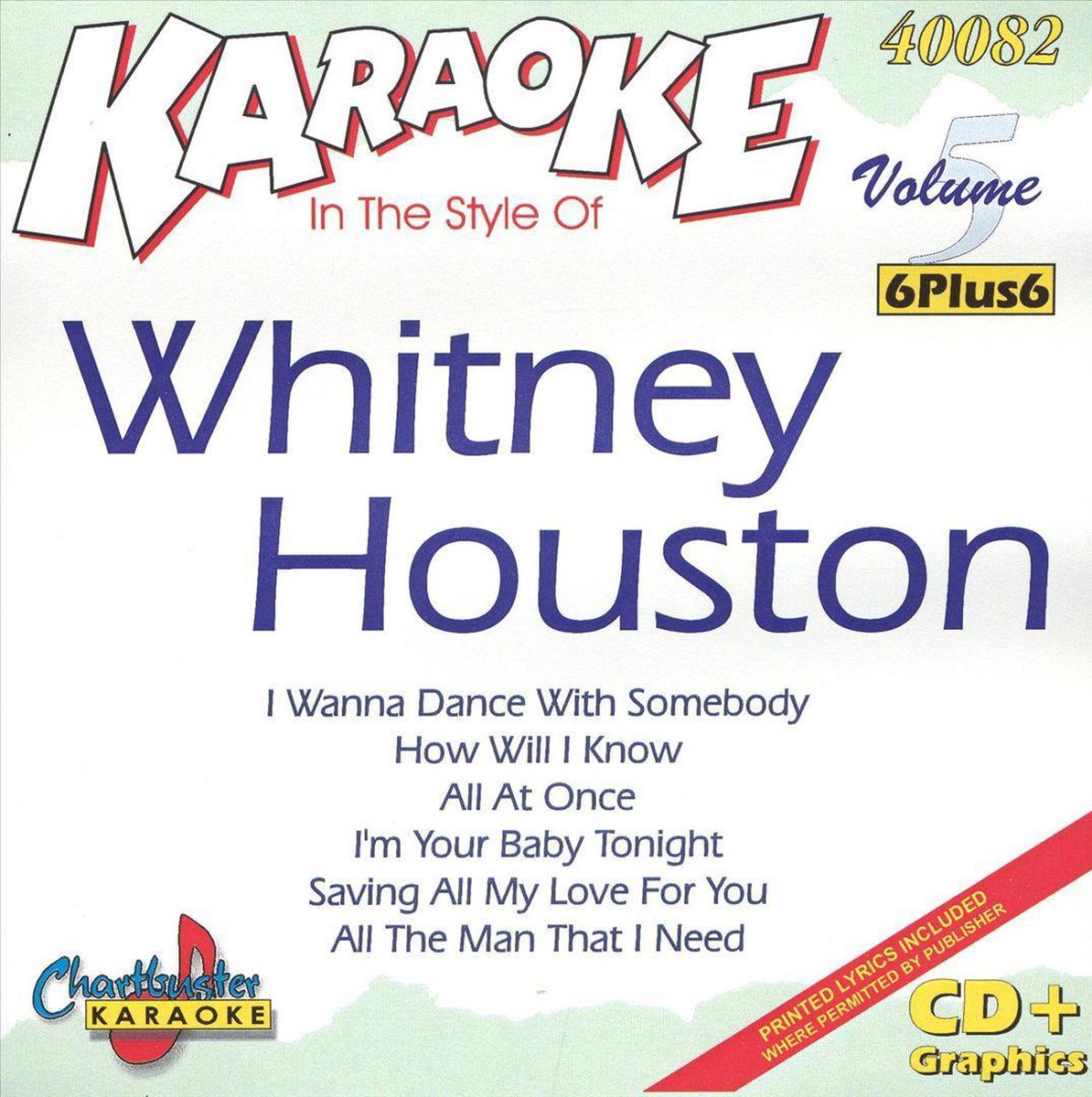 Whitney Houston, Vol. 5 [2004] - Karaoke