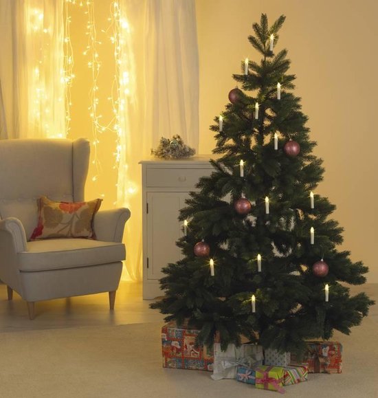Christmaxx - kerstboomverlichting - Draadloze kerstboomkaarsen - 16  snoerloze... | bol.com