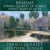 Takács Quartet, Stephen Hough - Brahms: String Quartet Op 51 No.2/Piano Quintet Op 34 (CD)