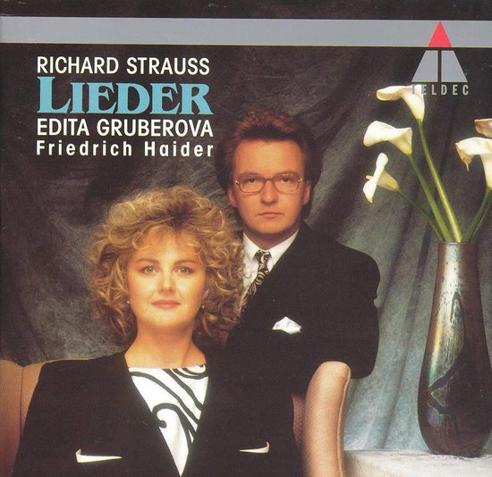 Richard Strauss: Lieder met Edita Gruberova en Friedrich Haider. Een foto van de cover van de CD.