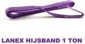 Lanex Hijsband 1 ton - 02 meter - paars