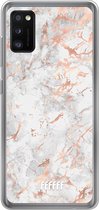 Samsung Galaxy A41 Hoesje Transparant TPU Case - Peachy Marble #ffffff