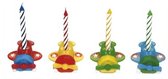 Haza Original Verjaardagskaarsjes Vliegtuig 8 Cm Wax 12-delig
