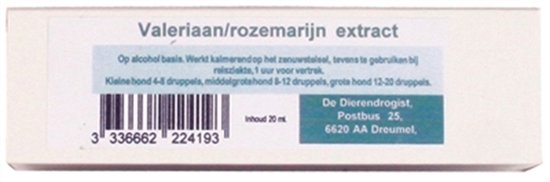 Dierendrogist Valeriaan/- Rozemarijn - Kalmeringsmiddel