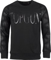Top Gun Sweatshirt ronde hals "Black Style" Logo