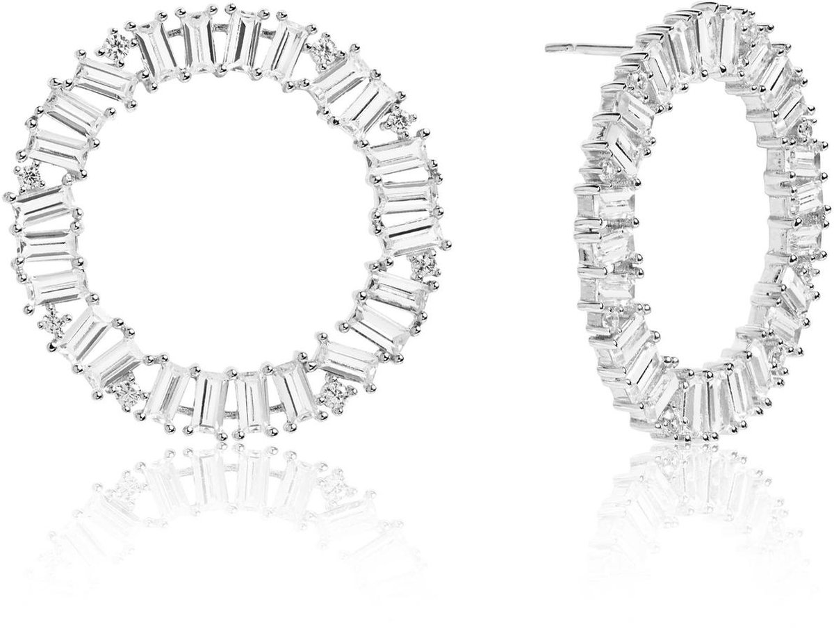 SIF JAKOBS JEWELLERY ANTELLA CIRCOLO GRANDE EARRINGS SJ-E0325-CZ
