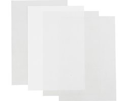 Creativ Company krimpfolie knutselvellen 20x30 cm multicolor 4 stuks.