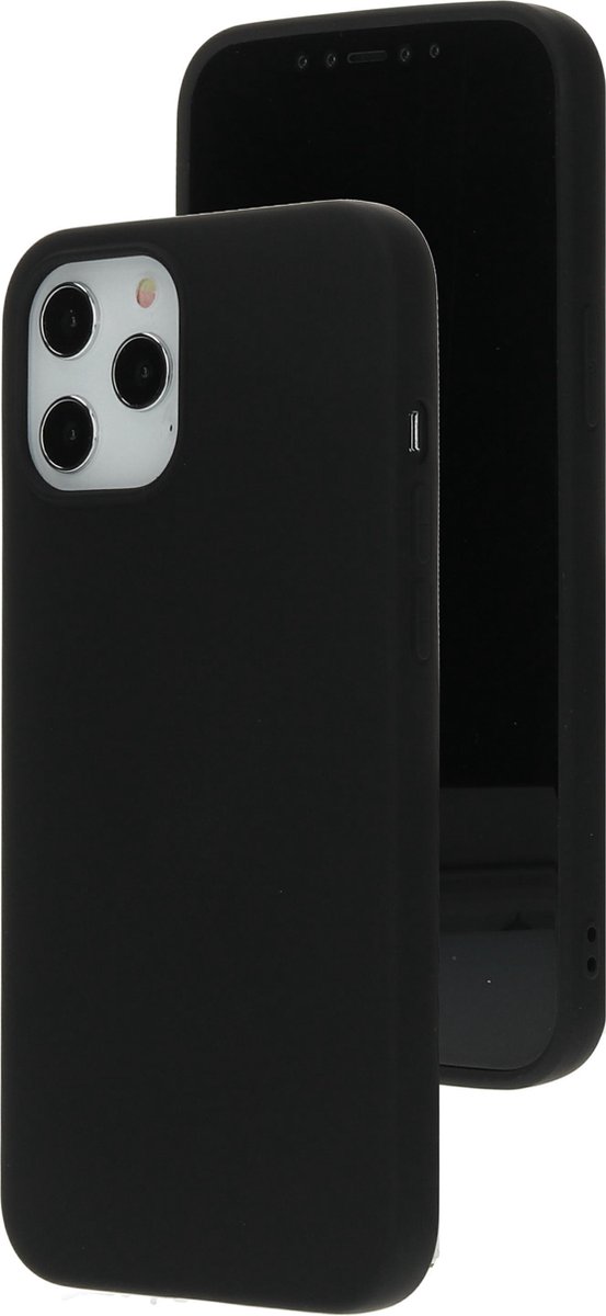 Mobiparts hoesje geschikt voor de Apple iPhone 12 Pro Max - Siliconen - Zwart