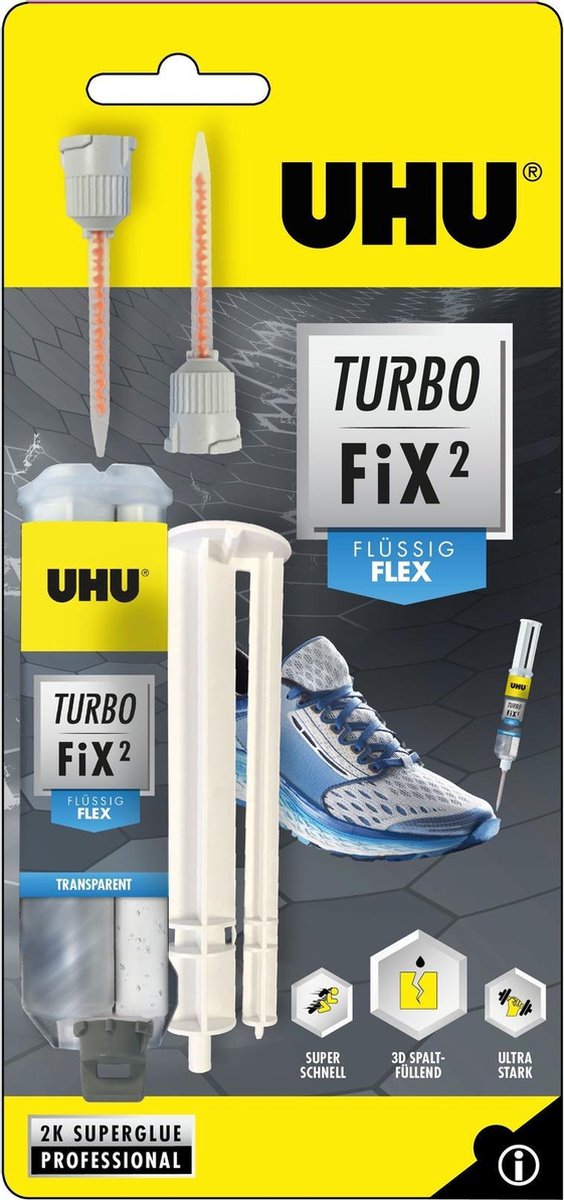 Uhu Turbo Fix² Liquid Flex 2-componenten lijm 10g