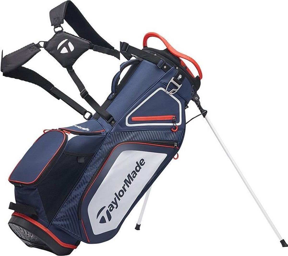 TaylorMade Pro Stand 8.0 Standbag - Blauw Rood Wit