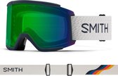 Smith Squad XL goggle french navy mod / chromapop everyday green mirror (met extra lens)