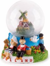 Waterbol Zittend Paartje Holland 7 Cm - Souvenir