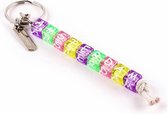 Sleutelhanger Kralen Pastel Amsterdam Klein - Souvenir