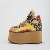 Buffalo London 1300-10 2.0 - Leopard Suede / Fur Multi - Maat 37