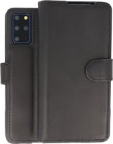 BAOHU Handmade Leer Telefoonhoesje - Wallet Case - Portemonnee Hoesje - Geschikt voor Samsung Galaxy S20 Plus - Zwart