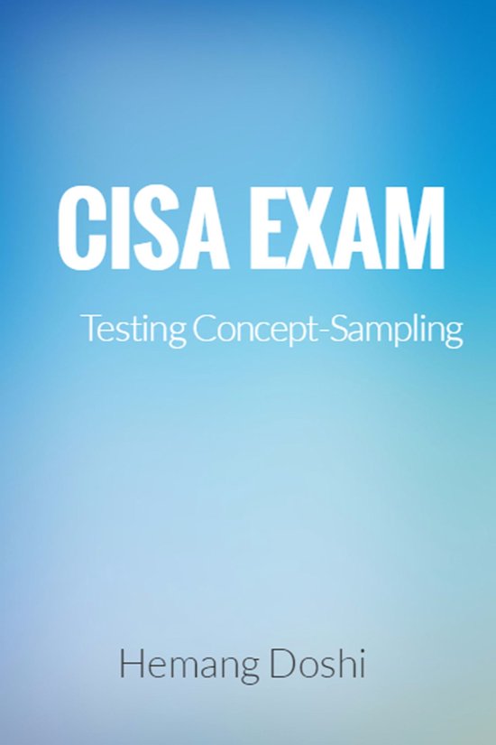 CISA Exam-Testing Concept-Sampling - cover