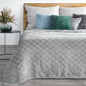 Luxe bed_deken_Brulo_Polyester_sprei_150x200 cm_Gewicht-250 GSM GSM__zilver