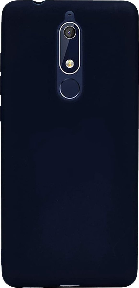 Silicone hoesje Geschikt voor: Nokia 5.1 - zwart