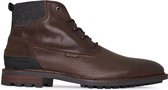 PME Legend - Heren Veterschoenen Huffster Dark Brown - Bruin - Maat 45